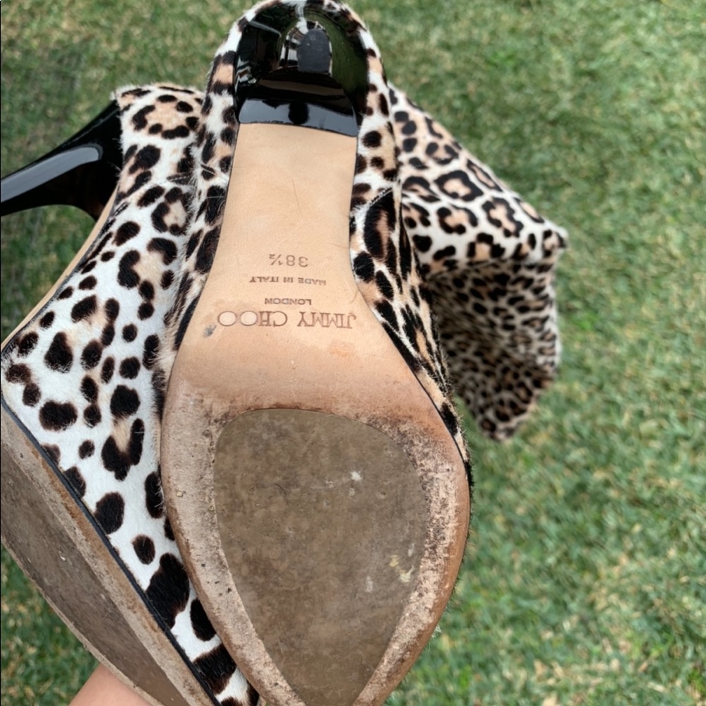 Jimmy Choo Leopard Thigh High boots - Picture 5 of 6
